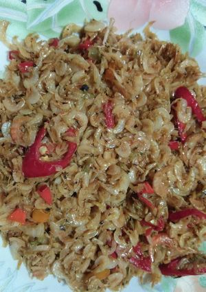 Foto resep Oseng Udang Rebon / Udang Papay Pedas Manis