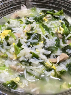 吻仔魚莧菜粥 的食譜成品照片