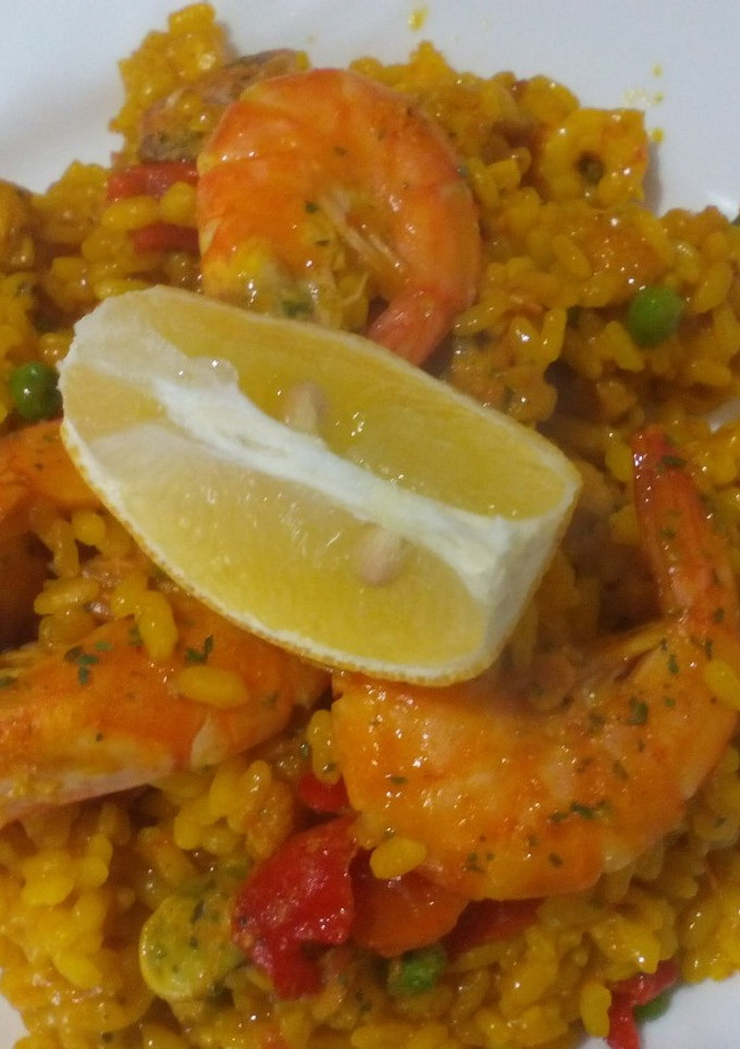 Una foto de Arroz con marisco