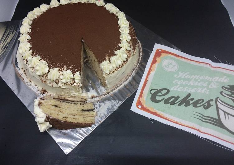 Cara Gampang Membuat Millie crepes tiramisu yang Sempurna