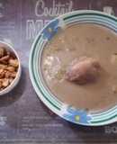 Sopa (colada) de harina de haba