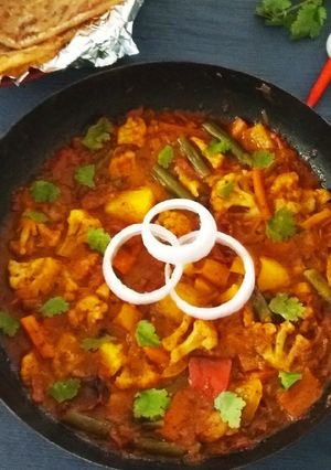 A picture of Veg Kolhapuri.