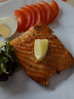 Una foto de Salmón a la plancha