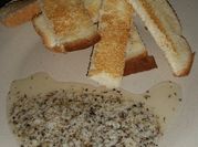 A picture of olive oil bread dip