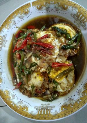 Foto resep Telur ceplok saus lada hitam