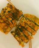 Trứng cuộn phô mai và nấm(ăn chay)