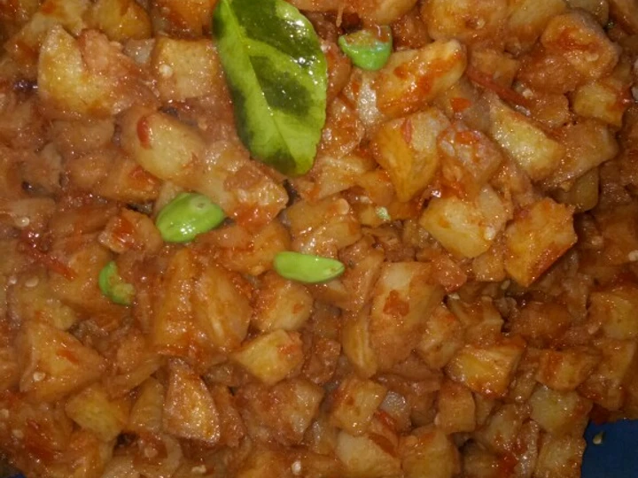 Easy Steps to Make Recipes Kentang sambal balado petai the Can Spoil the Tongue Make You Drink.