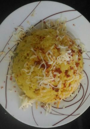 A picture of SweetCorn and Maize Flour cheesy khicha.