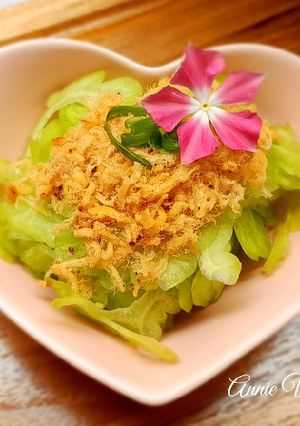 Hình của món Khổ qua chà bông.