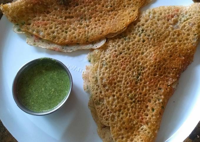 Ragi rava dosa