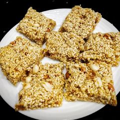 Sesame Peanut Chikki A picture of Sesame Peanut Chikki.