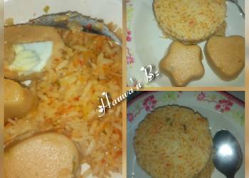 How to Prepare Yummy Simple jollof rice and moi moi