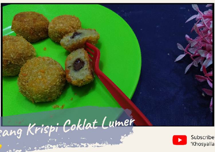 Bola pisang krispy lumer