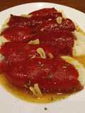 Piquillo confitados con brandada de bacalao