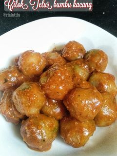 Foto resep Cilok Telur bumbu kacang