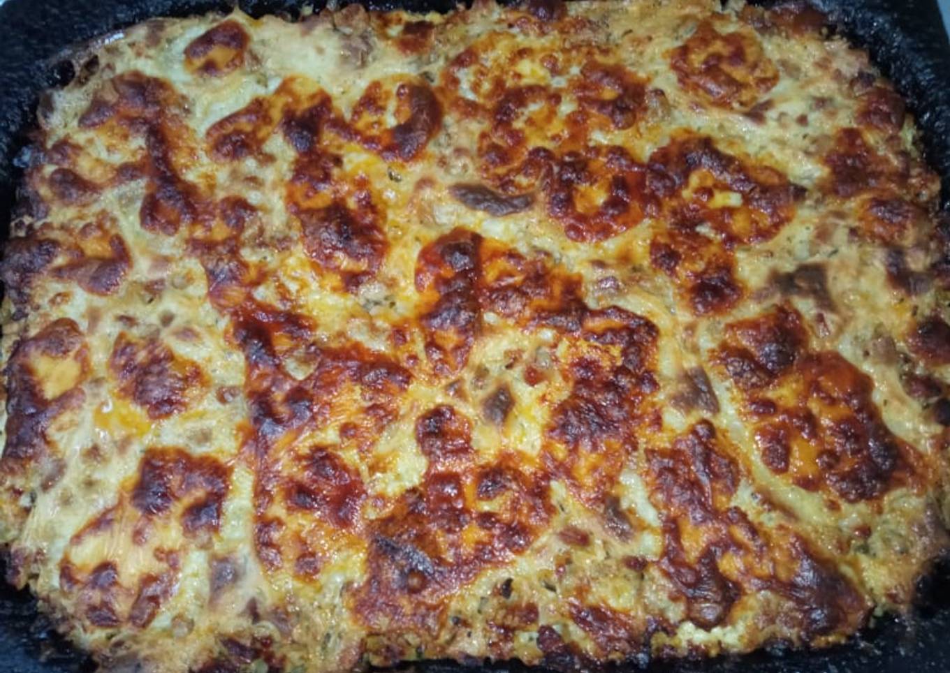 Súper pastel de carne y arroz inspirado en Esbieta