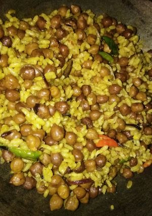 A picture of Chole biriyani.