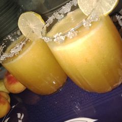 A picture of Peach juice.