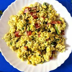 Egg bhurji A picture of Egg bhurji.