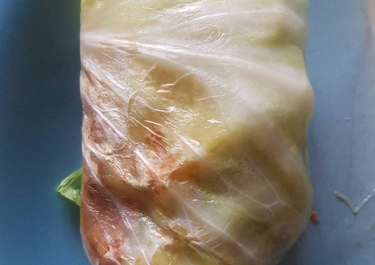 Recipe of Super Quick Homemade Cabbage wrap