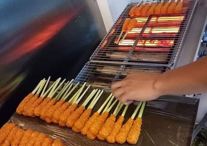 Cara Bikin Sate lilit sambal matah Simpel