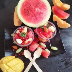 Fruit and nuts salads bowl 🥗😋😋😋🥗🥗🥗 A picture of Fruit and nuts salads bowl 🥗😋😋😋🥗🥗🥗.