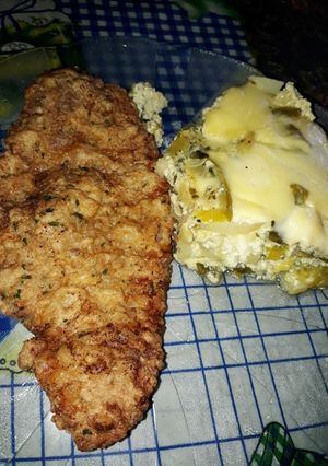 Una foto de Tortilla de zapallito y papas