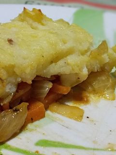 Una foto de Pastel de papas vegetariano