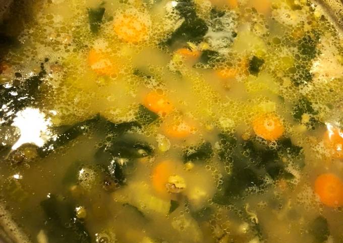 Il modo più semplice a Preparare Fatto in casa Minestra di spinaci, fagioli azuki e riso