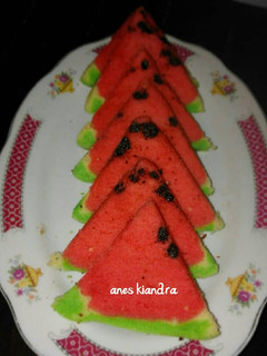 Foto resep Bolu kukus semangka