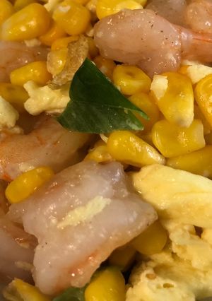 蝦仁🍤玉米🌽炒蛋 的食譜成品照片