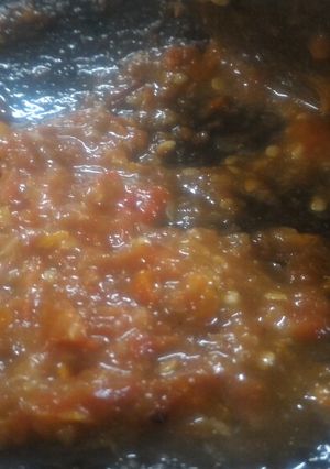 Foto resep Sambal terasi tomat pedas ndeso