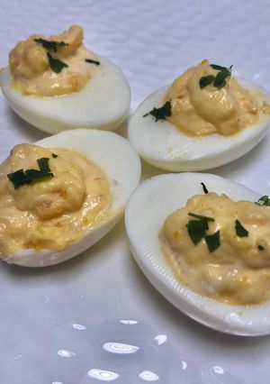 Une photo de Oeuf mimosa healthy sans mayonnaise
