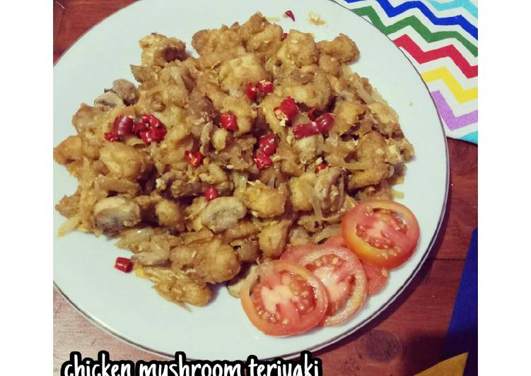 Resep Chicken Mushroom Teriyaki Anti Gagal