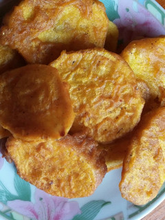 A picture of Home made viazi karai# Christmas festive.