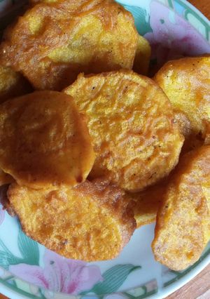 A picture of Home made viazi karai# Christmas festive.