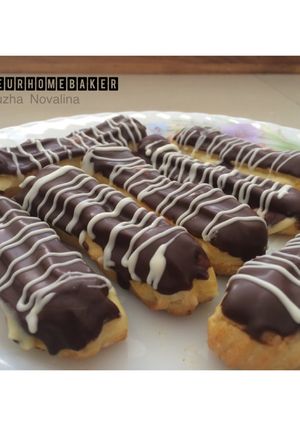 Foto resep Vanilla Chocolate Eclairs