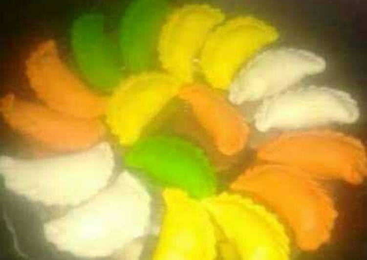 Colorful rice floor Pitha