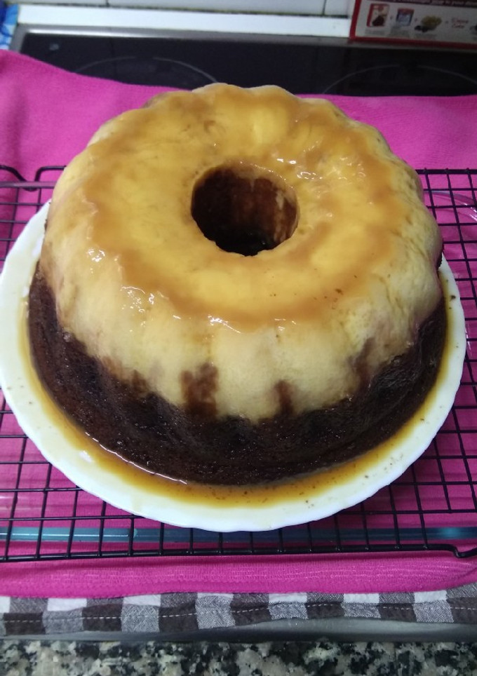 Una foto de Receta fácil de chocoflan!