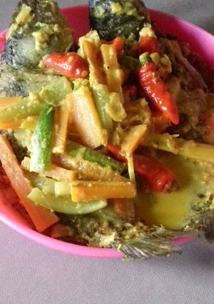 Foto resep Pesmol santan ikan mas