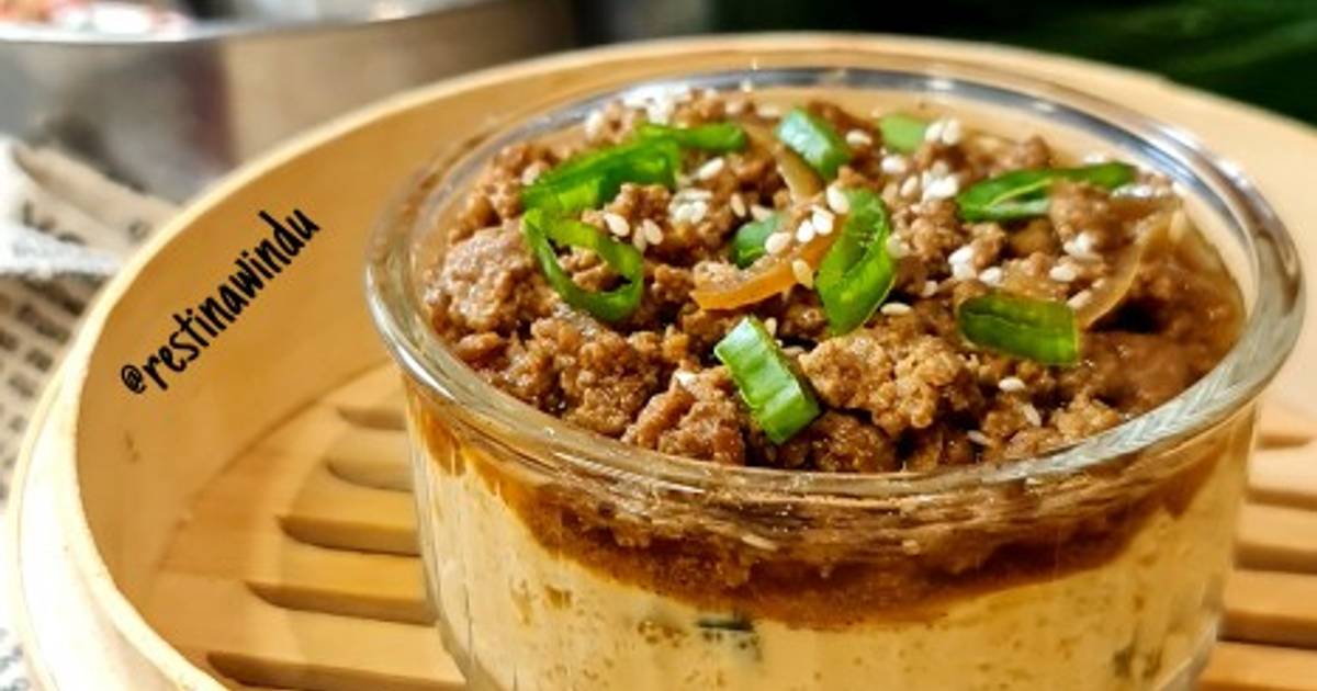 Resep Tim Tahu Daging Cincang Untuk MPASI 18 bulan oleh Windu Restina