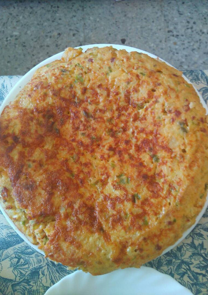Una foto de Tortillon de verduras. (Con truco)
