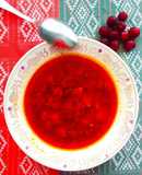 Червоний борщ з вишнями🍒
