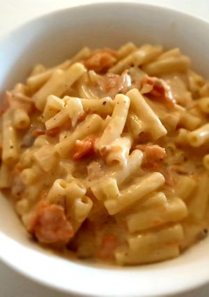A picture of Smoked Salmon Pasta.