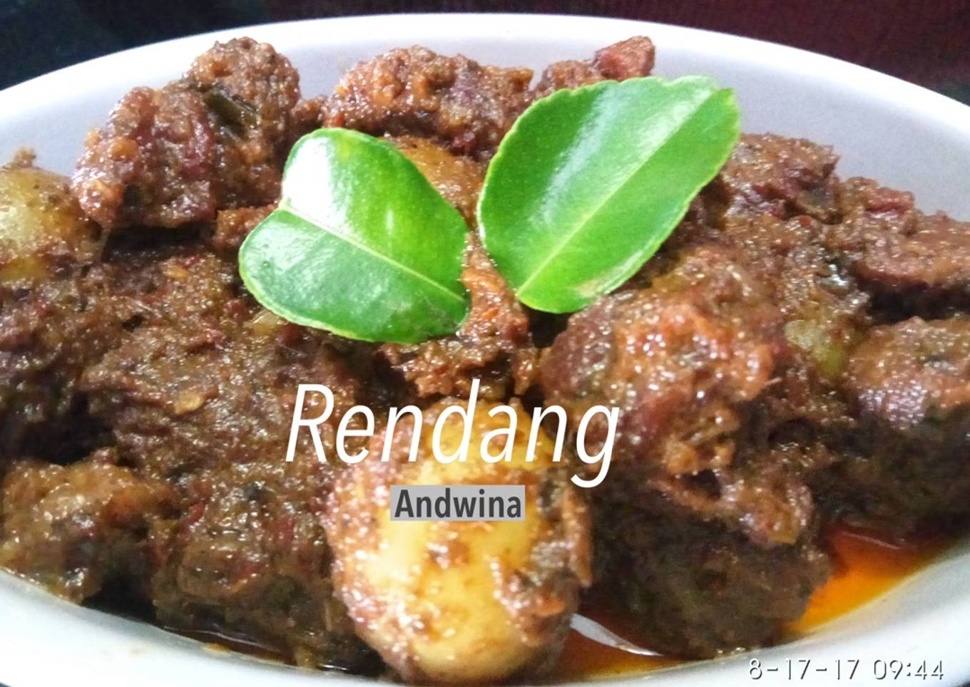 Rendang (semua bumbu dihaluskan)