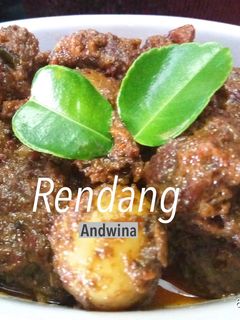Foto resep Rendang (semua bumbu dihaluskan)