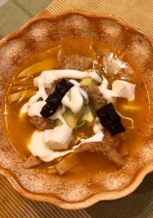 Una foto de Sopa de Tortilla