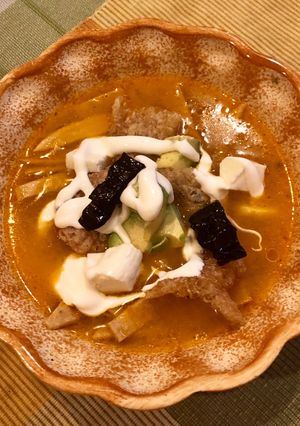 A picture of Tortilla Soup.