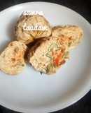 Scallions egg moi moi