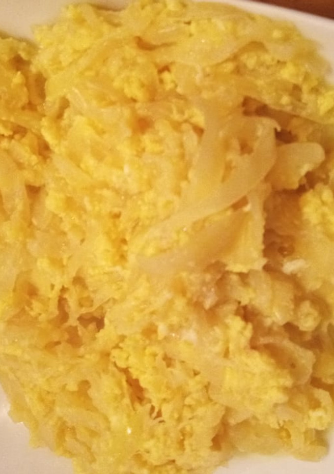 Una foto de Cebolla con huevo